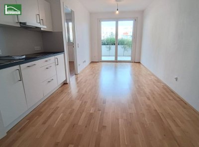 MITTEN IN DER STADT Ruhe auf der begrünten Terrasse genießen - 2 Zimmer Neubauwohnung