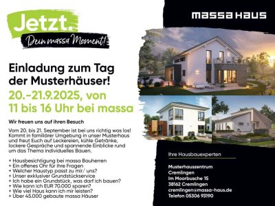 Du bist eingeladen! "Tag der Musterhäuser" jetzt auch in Cremlingen am 20. & 21.9. von