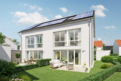 Doppelhaushälfte Neubau mit kleinem Garten und Stellplatz - Schlüsselfertig