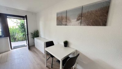 Erstbezug nach Sanierung: Möblierte 1-Zimmer-Wohnung mit Terrasse & Stellplatz in Leutenbach