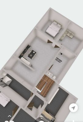 Neu Renovierte 2 Zimmer - Wohnung in zentraler Lage, 100 Meter zur S-Bahn