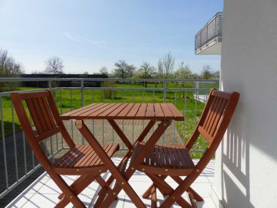 Bezugsfreie, moderne 3-Zimmer-Wohnung im Erdgeschoss mit Balkon und Einbauküche in Kappel