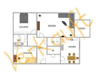 3-Zimmer-Wohnung in bevorzugter Lage mit Tiefgarage
