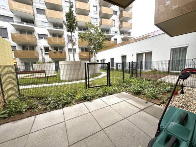 Neuwertige 2-Zimmer-Garten-Wohnung direkt an der U2 sowie Alter und Neuer Donau