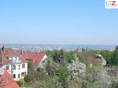 Dach- Maisonette mit großem Balkon und Dachterrasse über den Dächern Dresdens