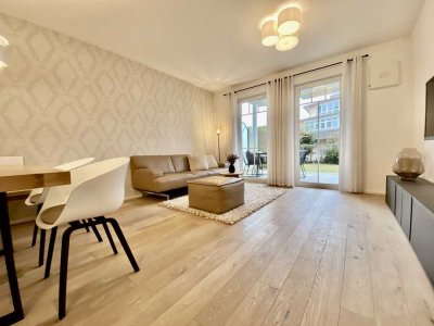 Exklusive, möblierte Gartenwohnung, 3Zi, TG, barrierefrei in Baldham