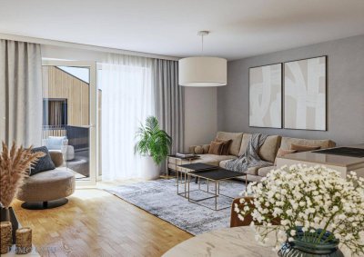 ROVISIONSFREI: Exklusive 2-Zimmer-Dachgeschosswohnung mit traumhafter Terrasse – ideal für Eigennutzer &amp; Anleger