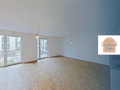 Moderne 2-Zimmer-Wohnung mit großem BALKON und EBK im Neubauquartier "Großherzog Friedrich Höfe"