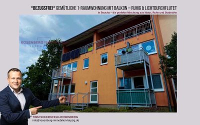 Charmante Singlewohnung mit Balkon und Blick ins Grüne – ruhig gelegen in Beucha