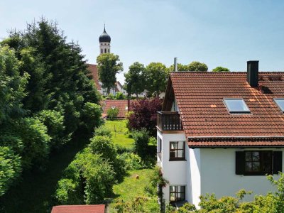 Zwischen Wörthsee u. Pilsensee, helle, schöne 4 Zimmer-Whg.+Wohnk, 2 Bäder, 2 Balkon, Gartenanteil