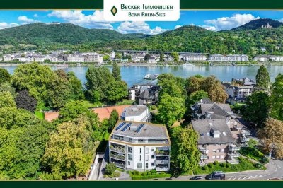 Exklusive 4-Zimmer-Penthouse Wohnung mit TG-Stellplatz in unmittelbarer Rheinnähe von Bonn-Rüngsdorf