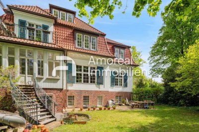 Hamburg Eppendorf | Traumhafte Stadtvilla mit sonnigem Garten direkt am Isebekkanal