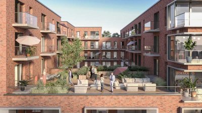 4 Zimmer Neubauwohnung 3 Balkone mit seitlicher Sichtverbindung