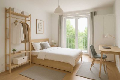 Exklusives WG-Zimmer, voll möbliert, modern eingerichtet