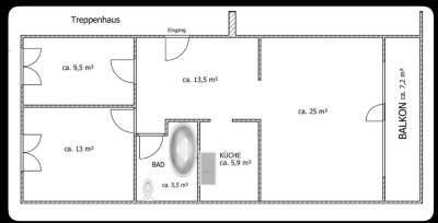 Schöne EG Wohnung, NUR FÜR 1 JAHR zu mieten  in Neuwied