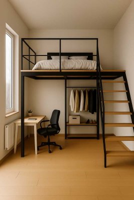 Exklusive möblierte Wohnung mit Galerie & Loggia – Erstbezug nach Sanierung in Sonnenberg