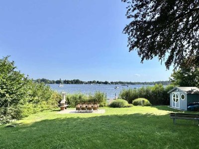 Wohnen am Wasser – 4-Zimmer-Wohnung mit Seeblick, Balkon und privatem Bootssteg