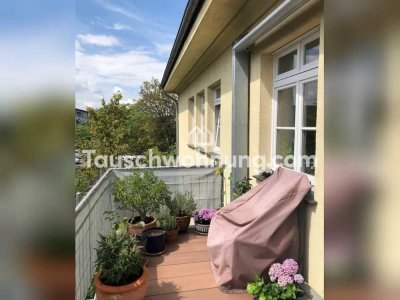 Tauschwohnung: Lichtdurchflutete 3-Zimmer-Altbauwohnung mit großem Balkon