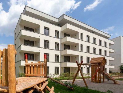 Geräumige 2-Raum-Wohnung mit Dachterrasse im Neubau.