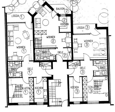 Schöne 2-Zimmer-EG-Wohnung mit Balkon in Mönchengladbach-Rheydt