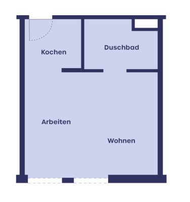 Möblierte 1-Zimmer Einzelapartment in Nordweststadt zur Zwischenmiete – 5 Monate 01.09.25 bis 30.01.