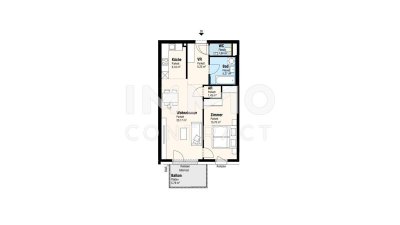 kompakte Single Pärchenwohnung
