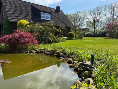 Gepflegtes Einfamilienhaus auf wunderschönem Grundstück bei Husum - Nordseenähe