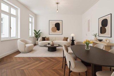 Exklusives Wohnen zwischen Donaukanal und Liechtensteinpark! Generalsanierter, südwestseitiger Drei-Zimmer-Erstbezug!