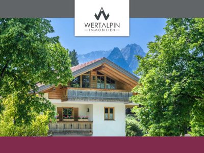 Partnach & Panorama: 
Moderne 3-Zimmer-DG-Wohnung 
mit 2 Balkonen - ruhige, zentrumsnahe Lage