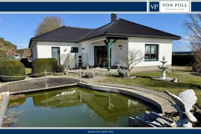 Neuwertiges EFH im Bungalowstil in ruhiger Stadtrandlage, große Doppelgarage und massiver Werkstatt