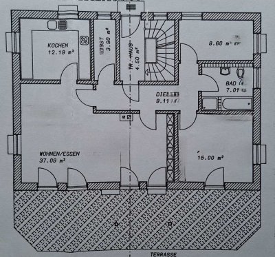 Erdgeschosswohnung in Neunburg vorm Wald mit schönem Garten und großer Terrasse