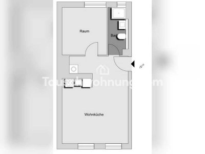 Tauschwohnung: 2 Zimmer Wohnung in Nähe der Hochchule mit Tageslichtbad
