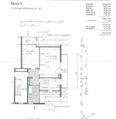 Helle 2-Zimmer-Dachgeschosswohnung mit zwei Balkonen, Einbauküche & Tiefgarage in Bahnhofsnähe