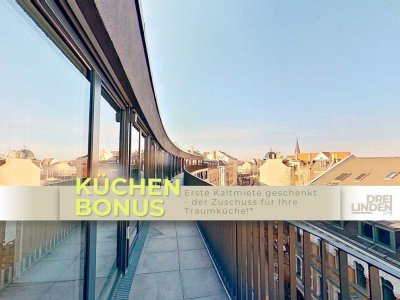 INKLUSIVE KÜCHENZUSCHUSS: Individuell geschnittene 3-Zimmer-Wohnung mit BALKON im Neubauprojekt D...