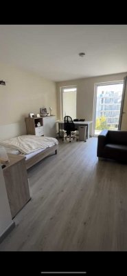 Möblierte Studentenwohnung mit Balkon in Neu-Ulm