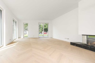 Luxuriöse 3-Zimmer-Erdgeschosssuite mit Privatgarten und Kamin