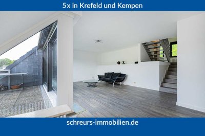 Großzügige Maisonette mit Weitblick ins Grüne – Design trifft Lebensgefühl am Aaper Wald in D-Rath!