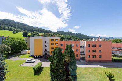Charmante Eigentumswohnung mit Entwicklungspotenzial &amp; Baugrundstück am idyllischen Mürzufer