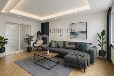 Saniert & sofort bezugsfertig – stilvolle 3-Zimmer-Wohnung mit Loggia und Garage