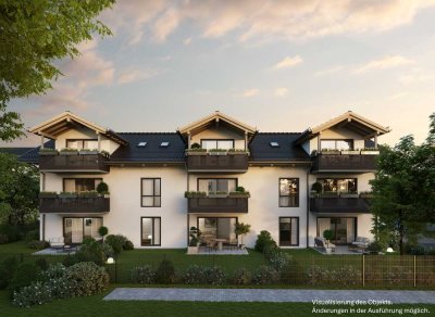 Erstbezug - moderne 2-Zimmer-Dachgeschosswohnung mit Balkon und EBK, barrierefrei & nachhaltig