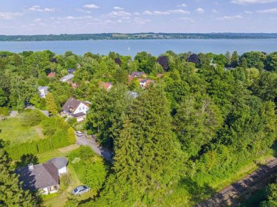 Sofort verfügbar in Schondorf am Ammersee: Baugrundstück mit Altbestand in Seenähe