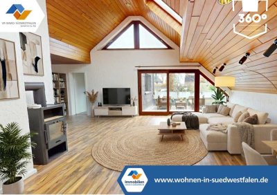 VR IMMO: Dahle. Seltene Gelegenheit: 4-Zimmer-Dachgeschosswohnung mit großer Dachterrasse.