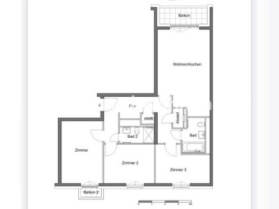 Tauschwohnung: 4 Zi. gegen 3. Wohnungstausch nur Landeseigene