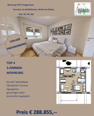 Gartenwohnung z. B. Top 4
