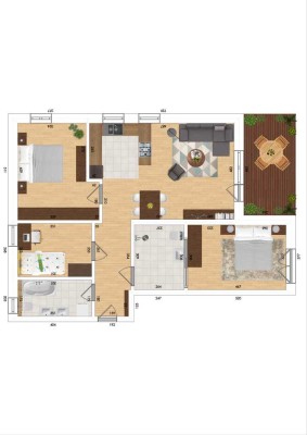 Modern, hell, mit Terrasse – 4-Zimmer-Wohnung im Neubau