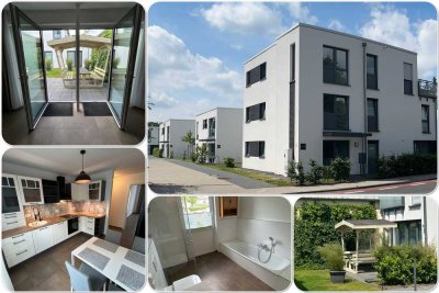 Exklusive 2-Zi.-EG Neubauwohnung (2021) mit Garten und Einbauküche in Hannover-Misburg Nord