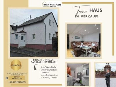 Einziehen & durchstarten – Kompaktes Einfamilienhaus mit Einliegerwohnung in Ransbach-Baumbach