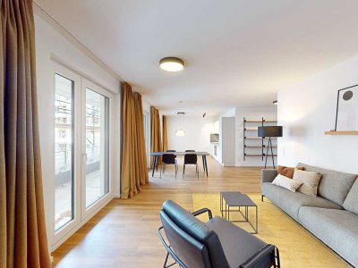 Möblierte 4-Zimmer-Wohnung am Rhein