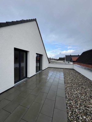 Nur mit Wohnberechtigungsschein 5 Personen! Penthousewohnung in Bellheim mit Dachterrasse