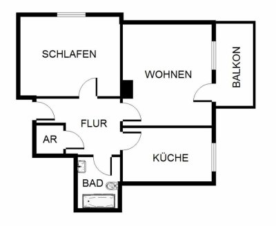 2-Zimmer-Wohnung in Gelsenkirchen Hassel